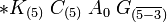 \ast K_{(5)}\;
 C_{(5)}\; A_{0}\; G_{(\overline{5-3})}